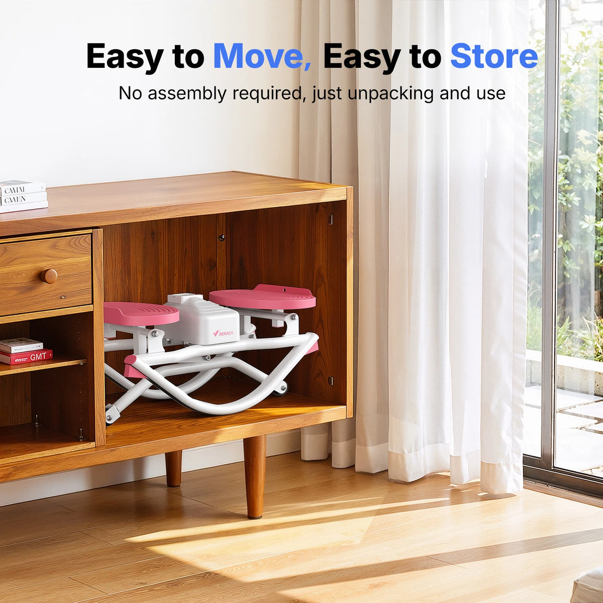 MERACH Rocking stepper 300 lbs Weight Capacity Ab Twist Board Workout Exercise Equipment for Slim Waist and Core Ab Exercise Silent Noiseless Rock Stepper Machine for Home Apartment Dorm Office Gym