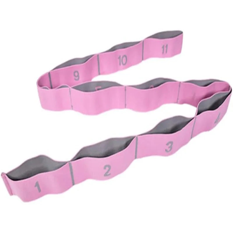 11 Loop Elasticity Gymnastics Workout Bands Digital Yoga Band for Leg Stretching