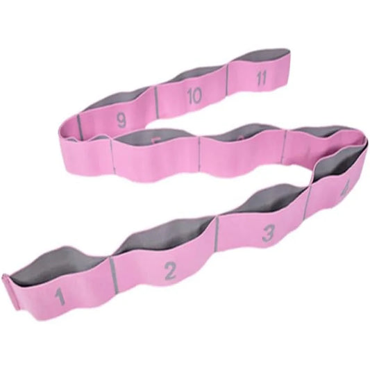 11 Loop Elasticity Gymnastics Workout Bands Digital Yoga Band for Leg Stretching
