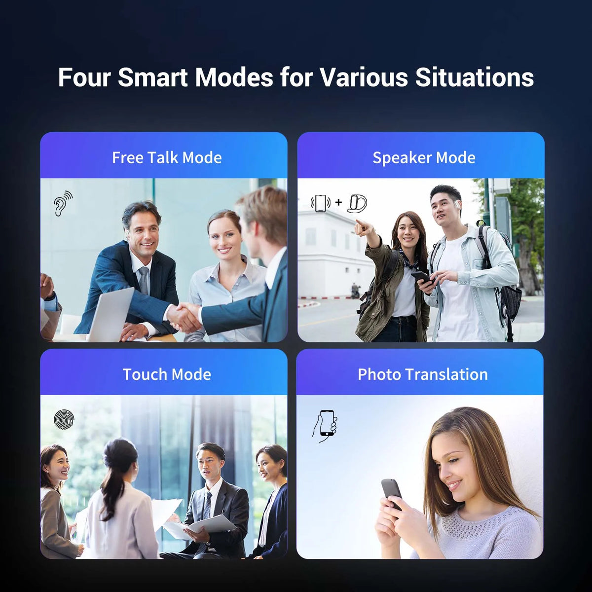 Wooask F56 Translator Earbuds,OWS Voice Translation Headphones,Real Time 144 Languages with 11 Offline Package,98% Accuracy