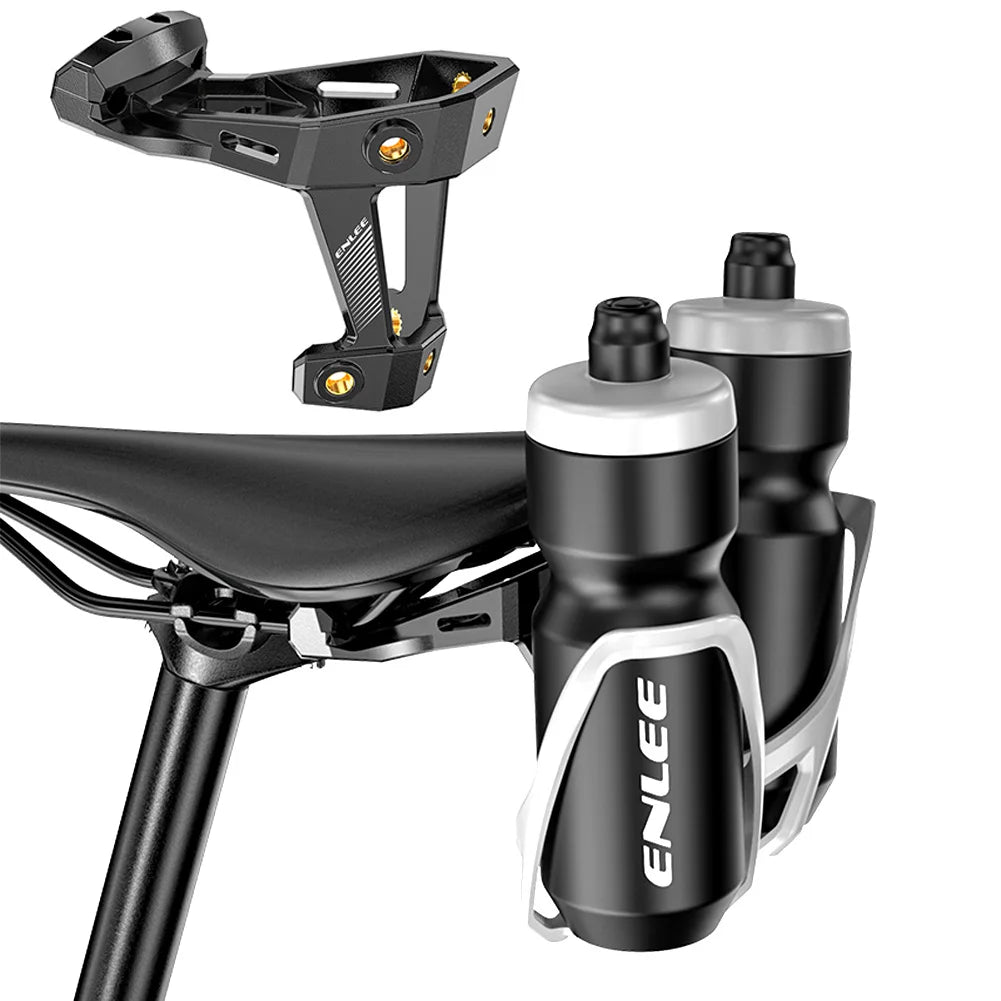 Bicycle Water Bottle Holder Adapter Bike Saddle Drink Cup Cage Adapter Saddle Kettle Holder Extension Adapter for Road Bike MTB