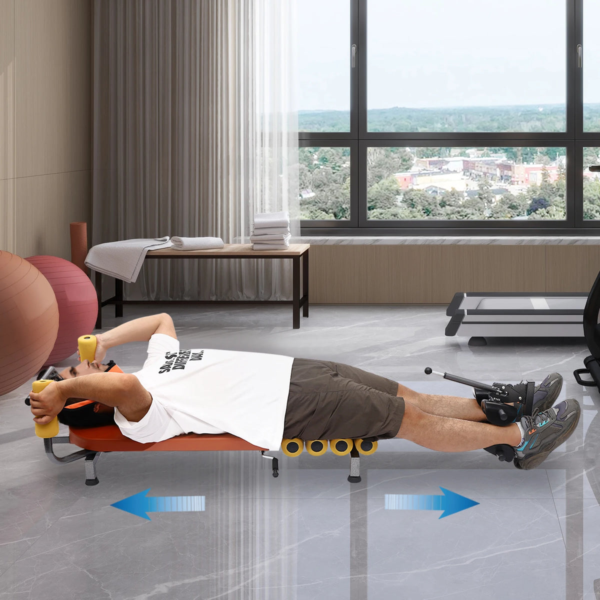 Training Bench Back Adjustable Stretch Bench Neck Stretcher for Tension Relief Portable Spine Stretching Device
