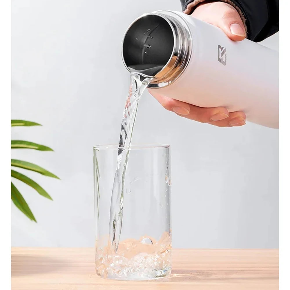 ROCKBROS Water Bottle Stainless Steel Vacuum Flasks Insulated Cup Big Capacity Sports Water Bottle Camping Hiking Cycling Kettle