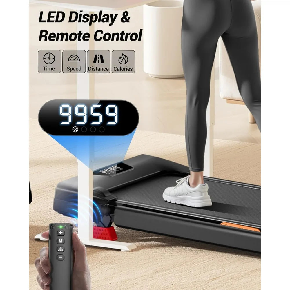 Walking Pad with 15% Incline 0.6-6.2MPH Foldable Portable Treadmill 2.5HP Compact Walking Pad for Home Small Space, Customized