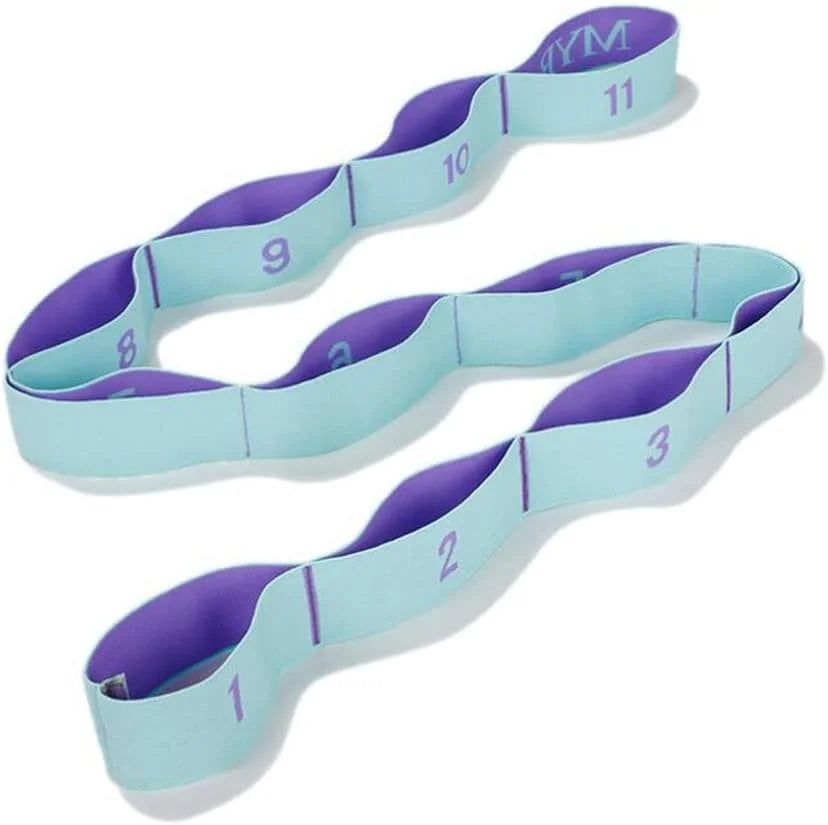 11 Loop Elasticity Gymnastics Workout Bands Digital Yoga Band for Leg Stretching
